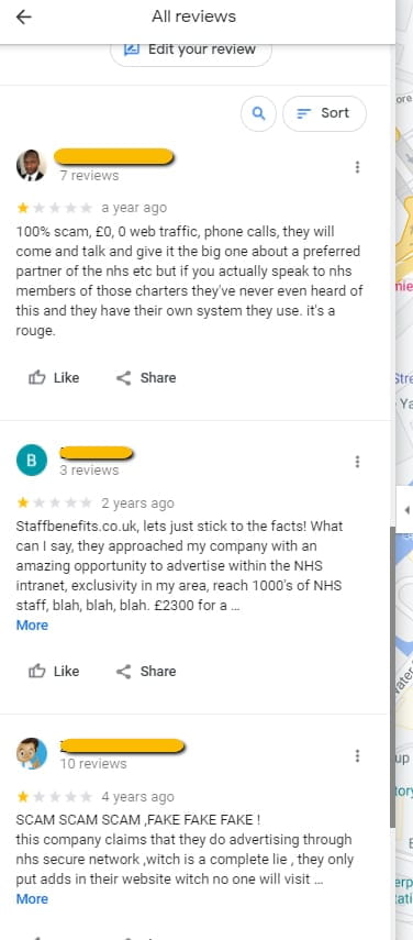 Google Reviews for StaffBenefits.Co.UK