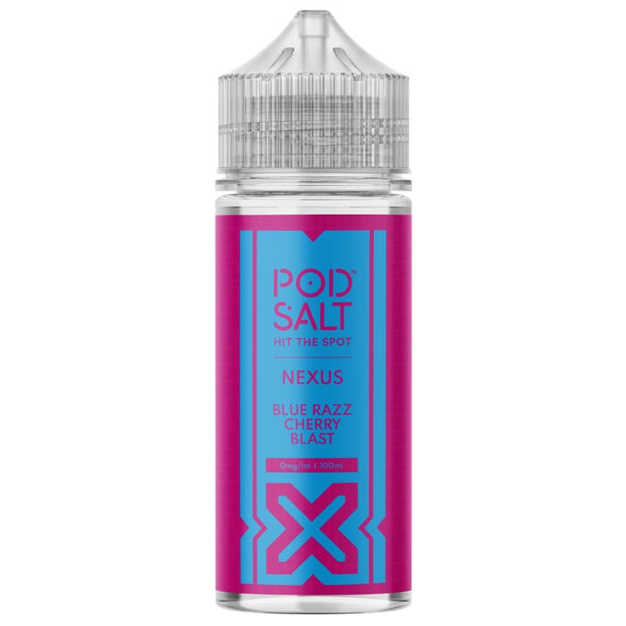 Blue Razz Cherry Blast 100ml E-liquid - Pod Salt