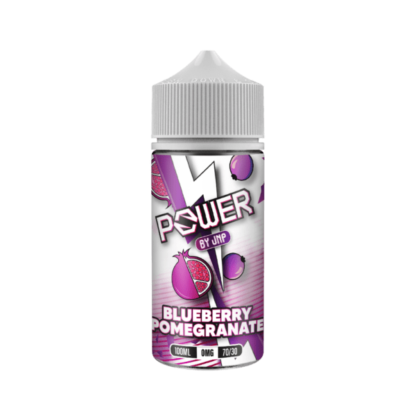Power Blueberry Pomegranate by Juice n Power available in 120ml Shortfills with free nic at ecigzoo.