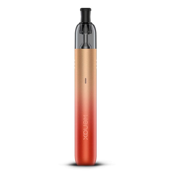 Geekvape Wenax M1 MTL Pod Kit Vape device in gradient orange