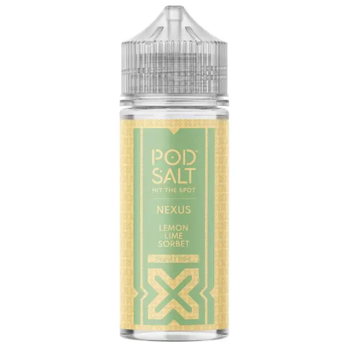 Lemon Lime Sorbet 100ml E-liquid - Pod Salt