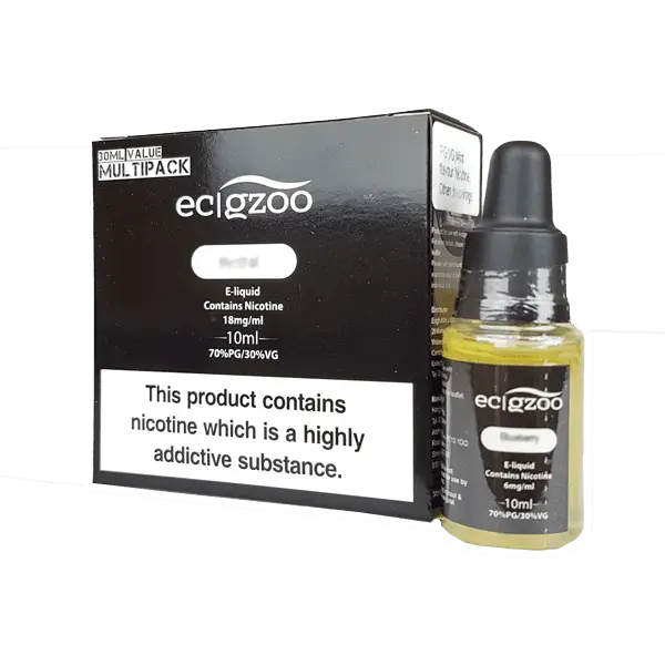 EcigZoo :Menthol E-liquid, 6mg / 30ml MultiPack, 